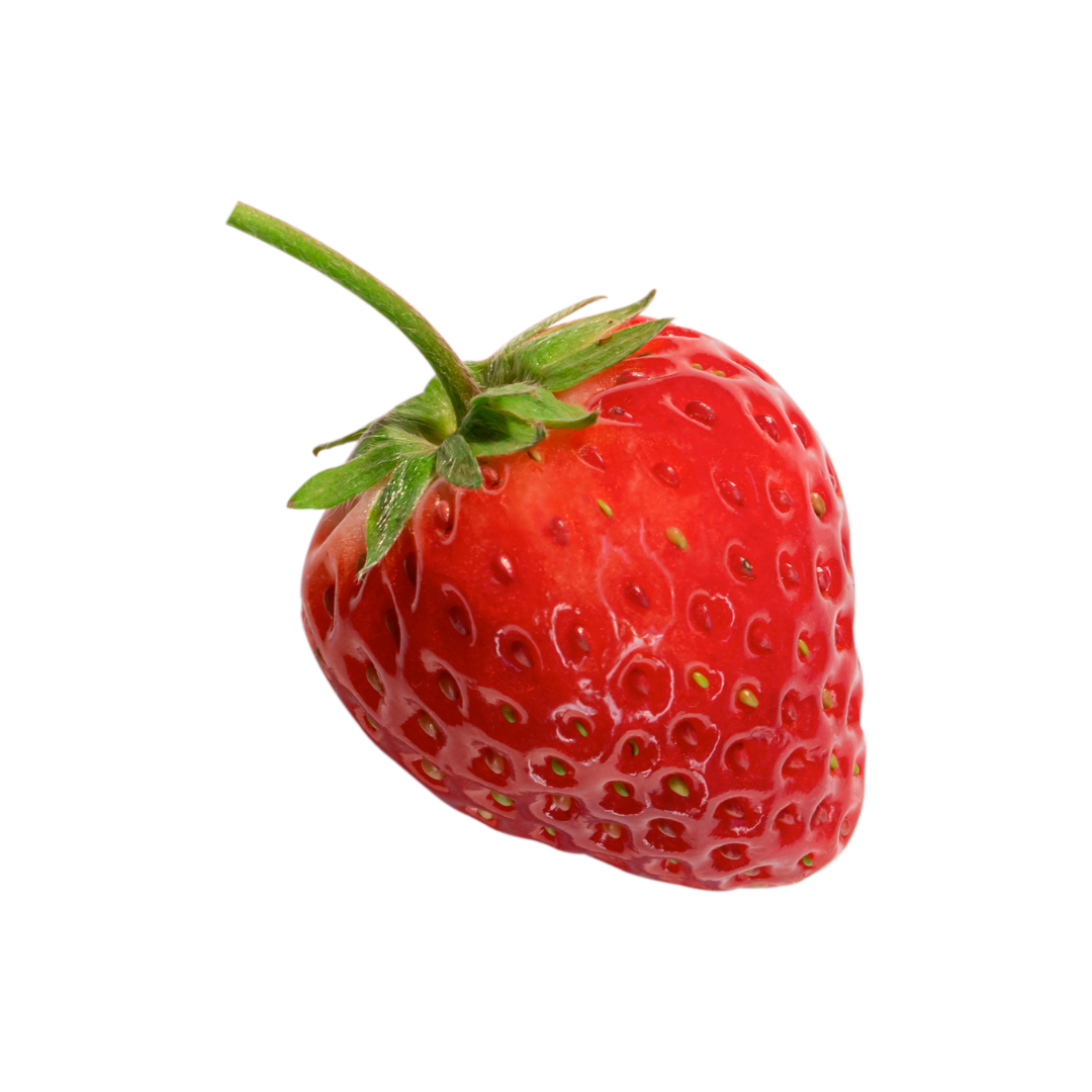 red strawberry graphic