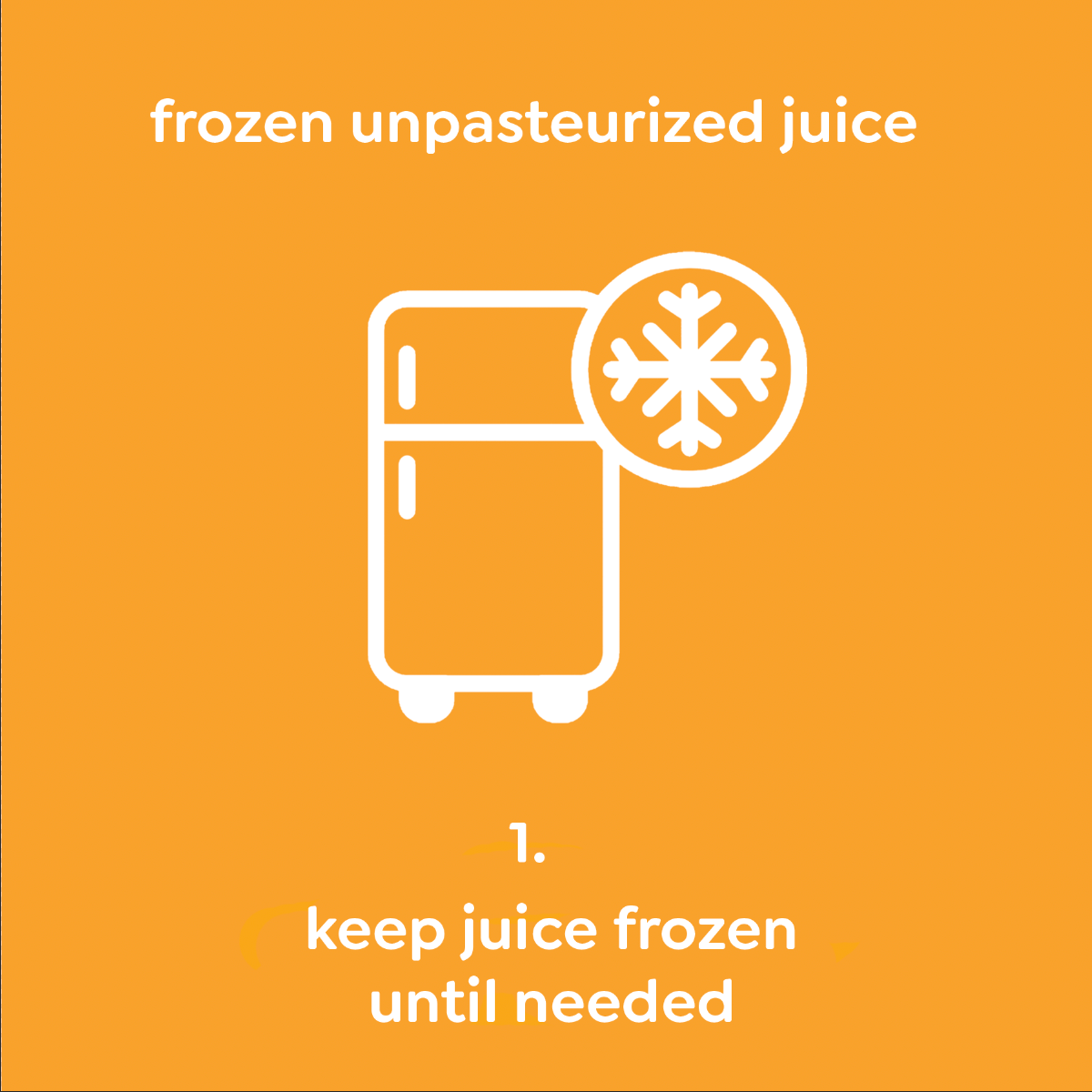 nutes cold pressed juice step 1 - keep juice frozen until needed